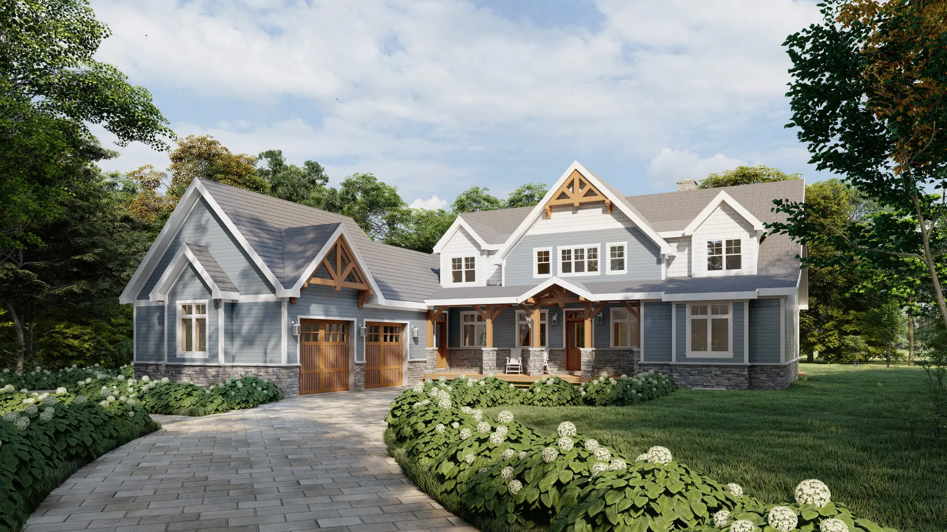 Normerica Timber Homes House Plans The Dufferin 2822 Exterior Front