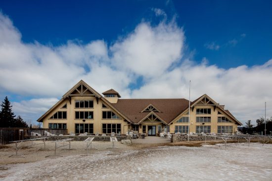 2 Normerica Timber Frame Commercial Project Craigleith Ski Club Ski Resort Collingwood Ontario Exterior 550x367