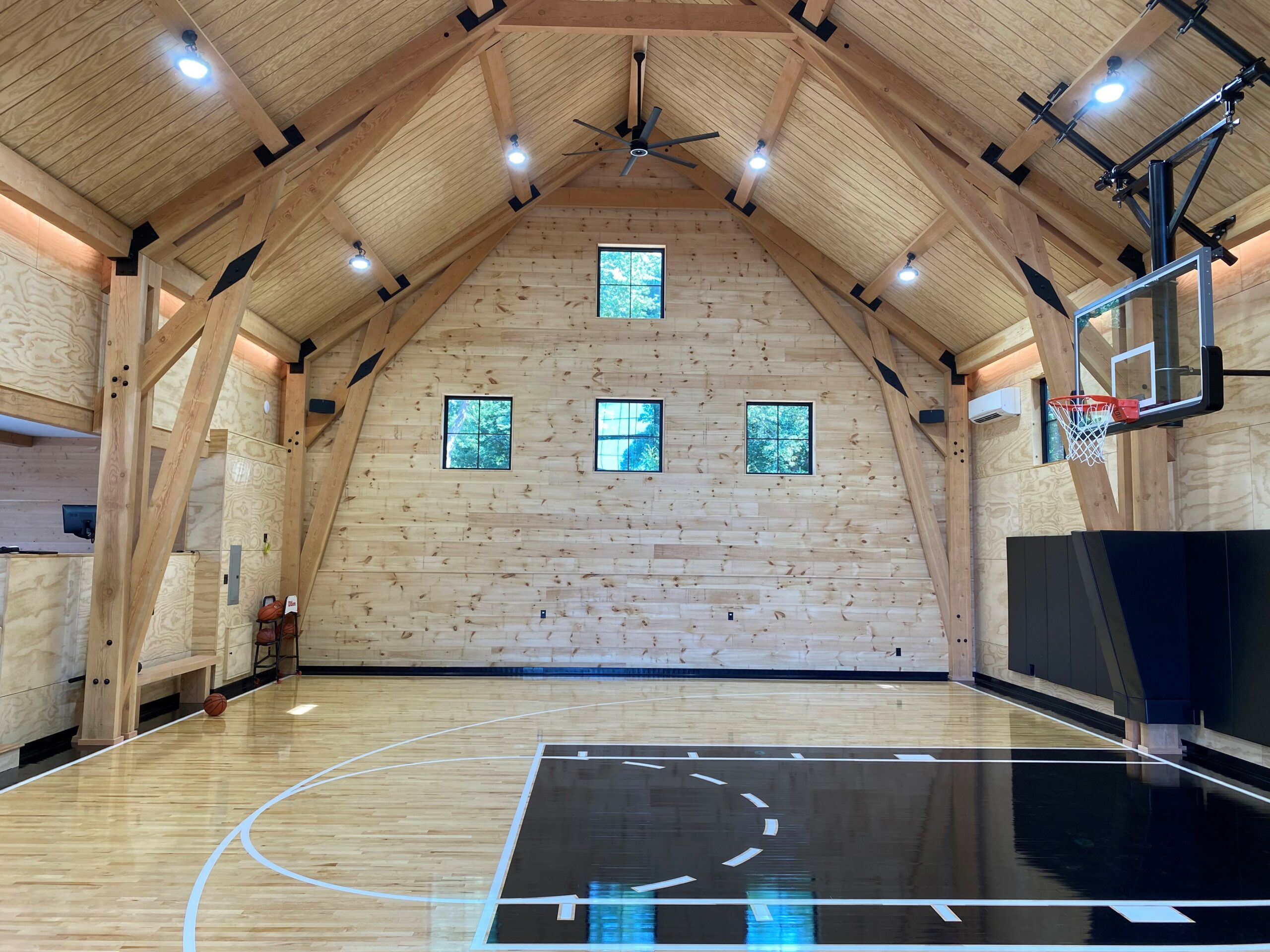 Normerica Timber Homes, Mass Timber, Basketball Court