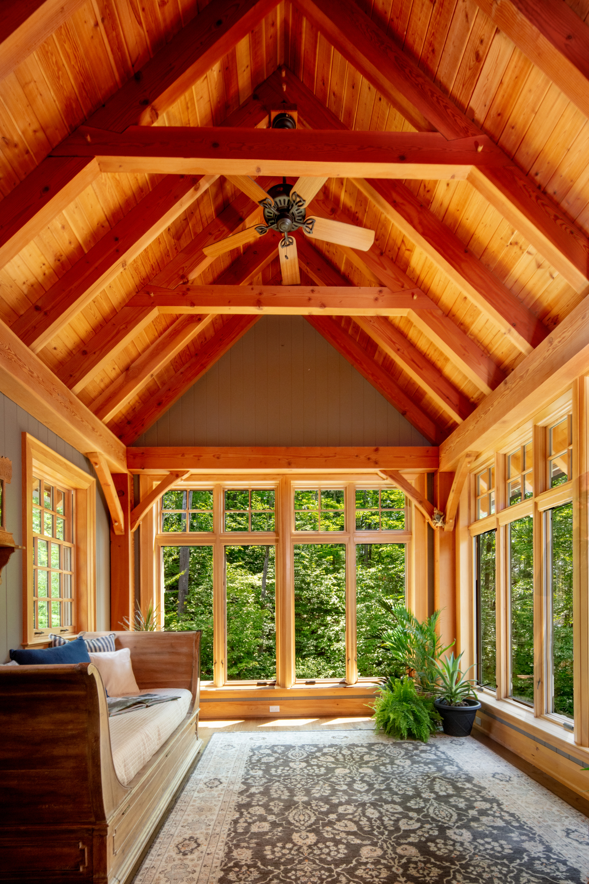 Private Luxury Wilderness Estate Interior Wall Windows 3553