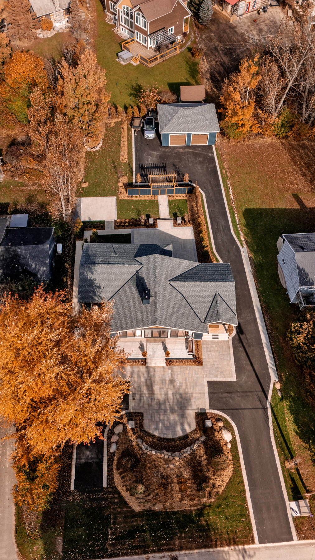 Family Legacy Chalet Exterior Drone Full Property Normerica