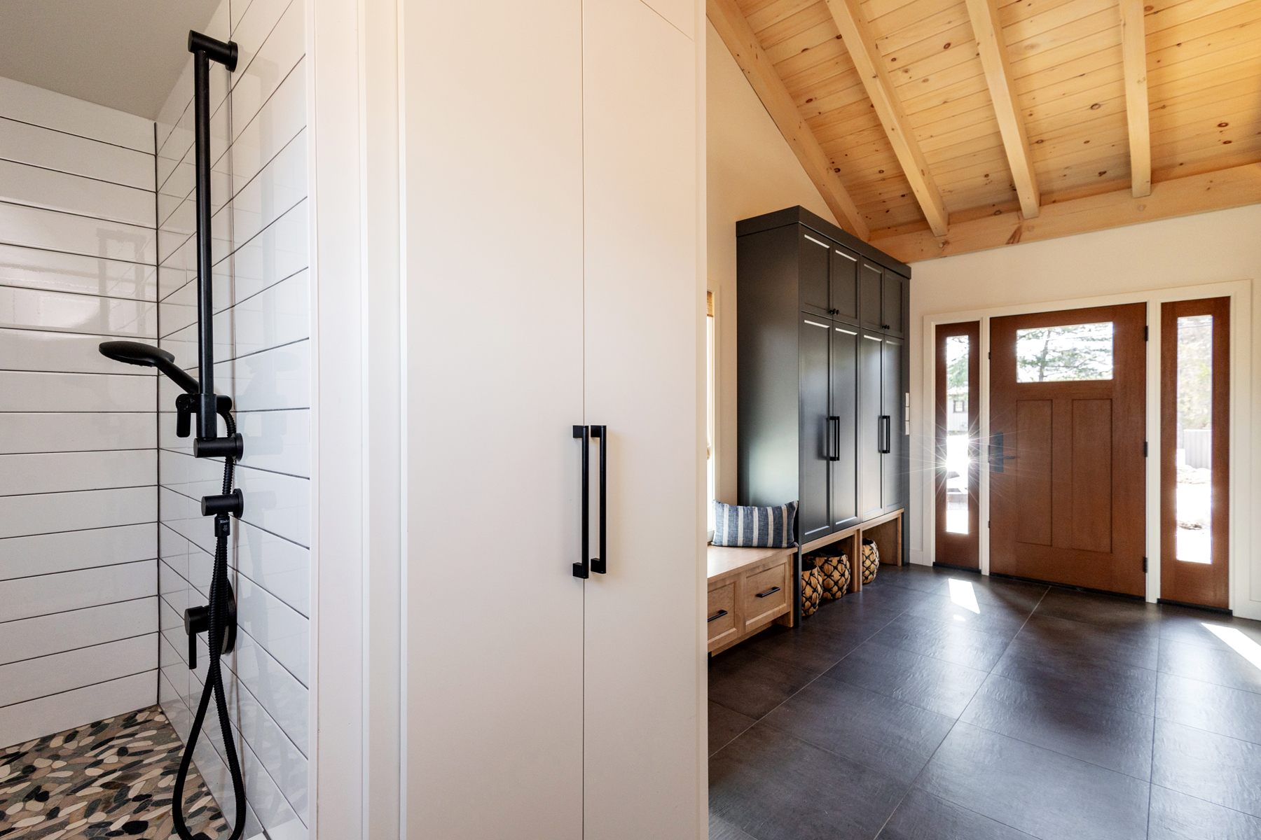 Family Legacy Chalet Interior Entry Dog Wash Station Normerica