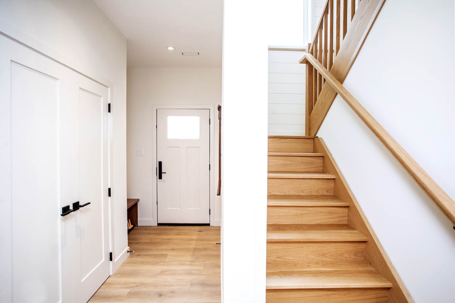 Family Legacy Chalet Interior Entry Stairs Normerica