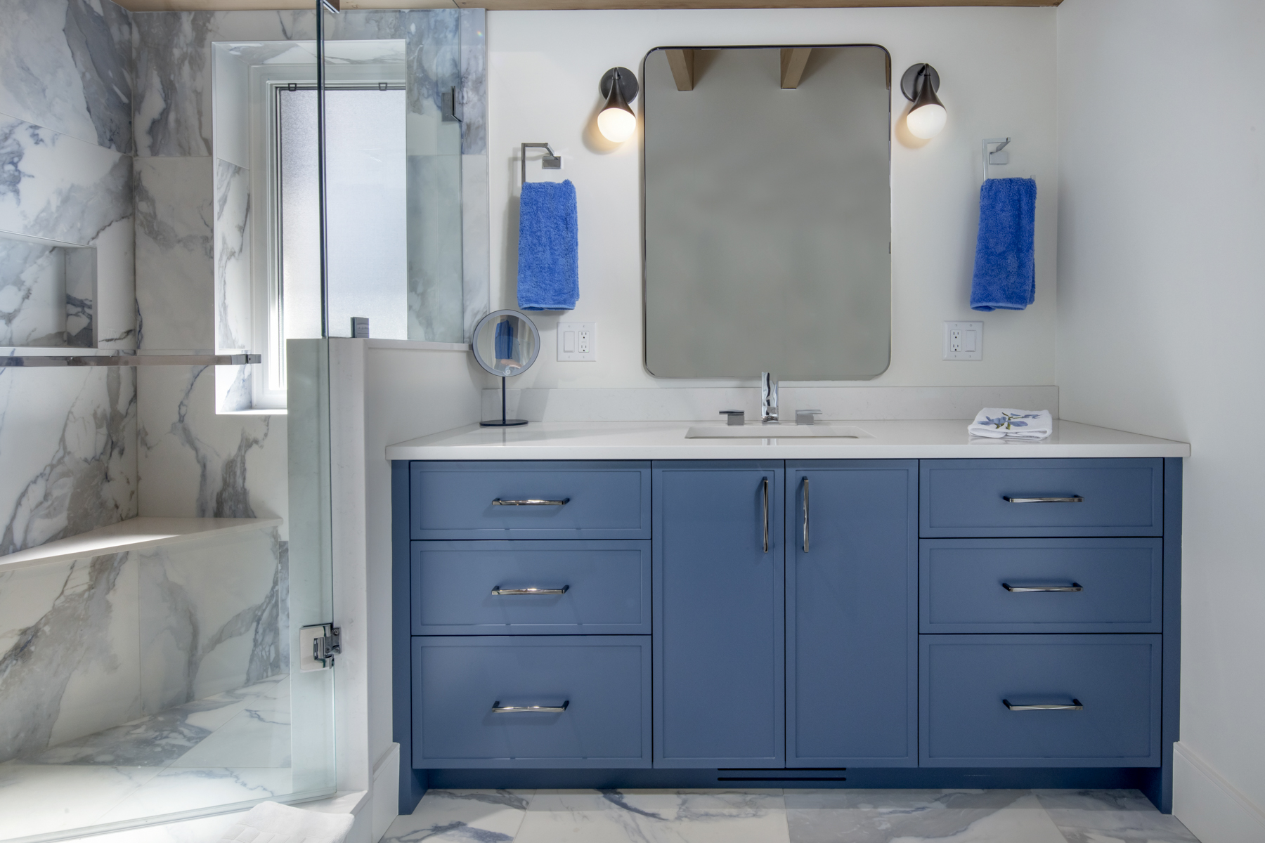 elevated modern timber interior bathroom